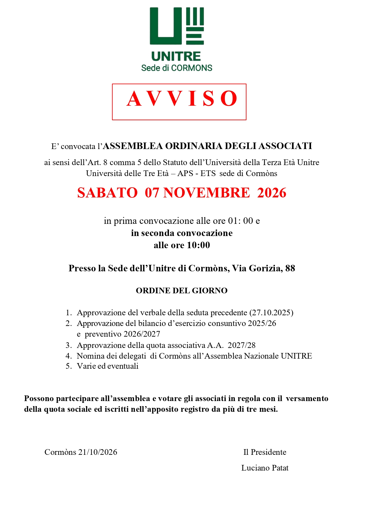 avviso